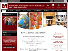 Tablet Screenshot of minidokaschools.org